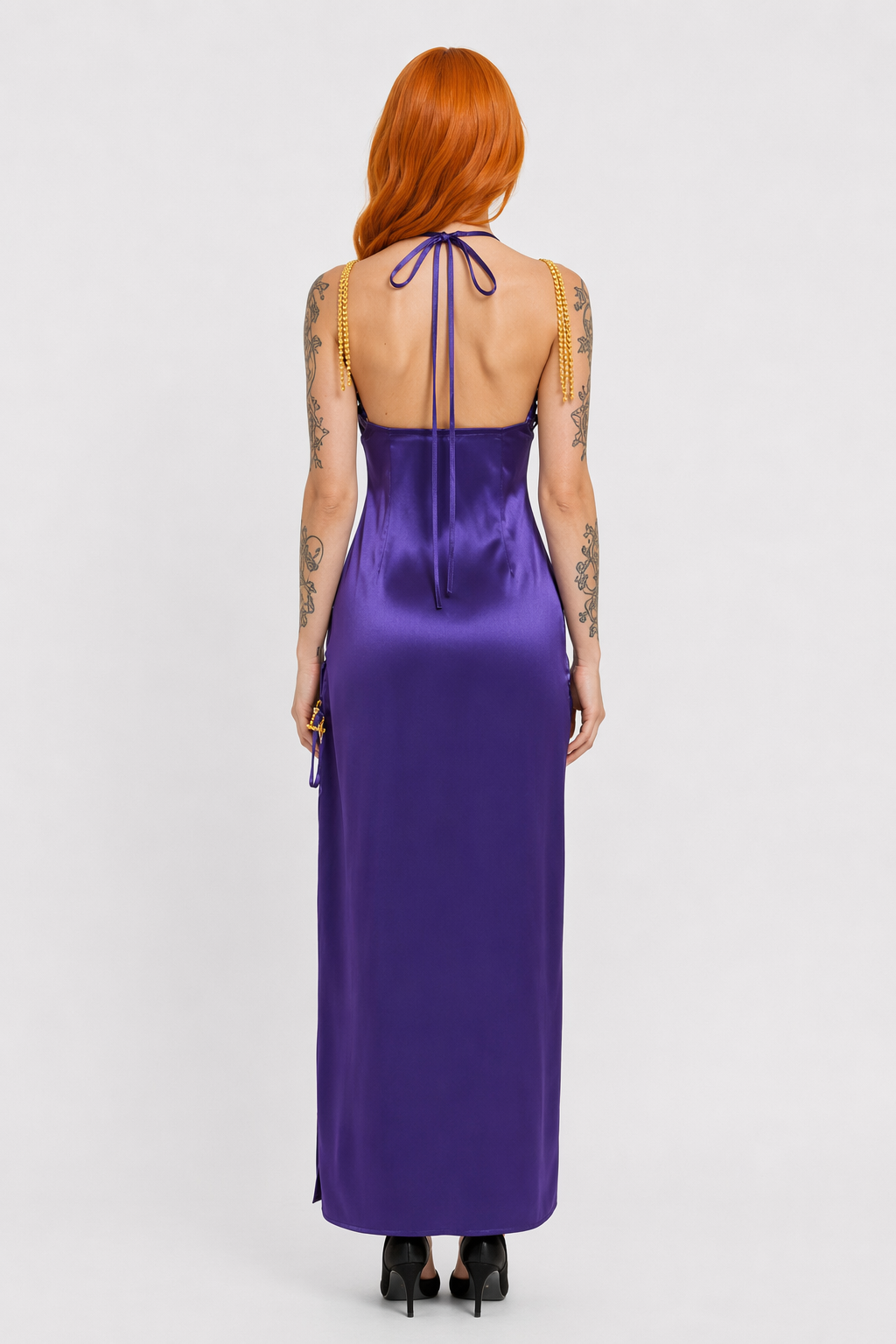 One Piece Nami Purple Dress Cosplay Costume XXXL