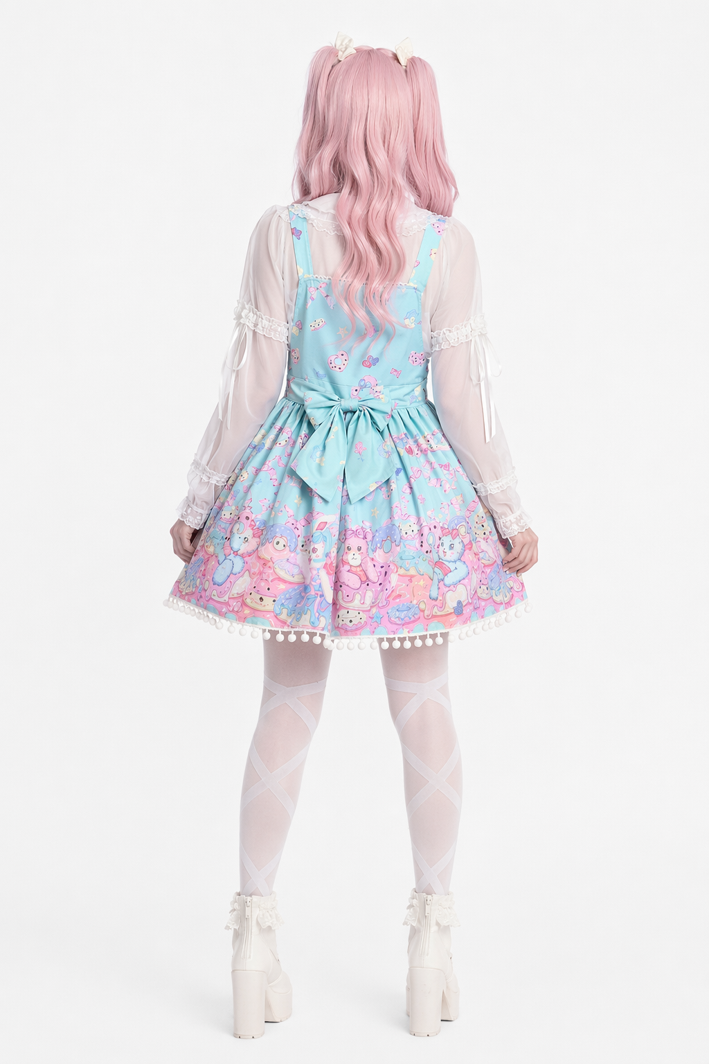 Fairy-Kei Sweet Lolita Dress for Kawaii Princesses Bright Blue