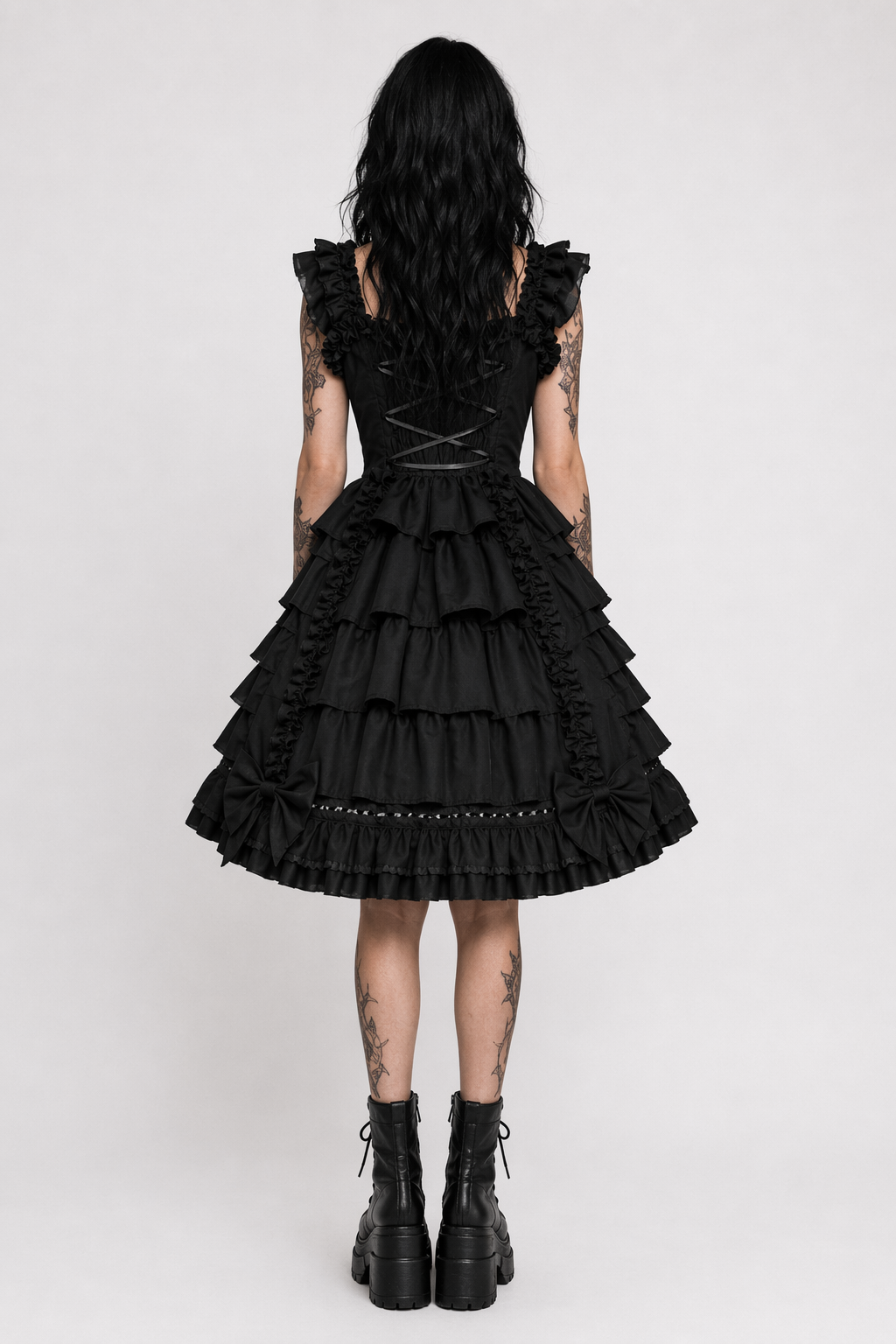 Exquisite Royal Victorian Lolita Dress with Luxurious Detailing Black