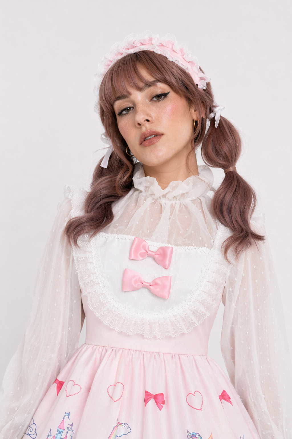 Enchanted Kingdom Traditional Lolita Dress for Young Princesses Pink Dress