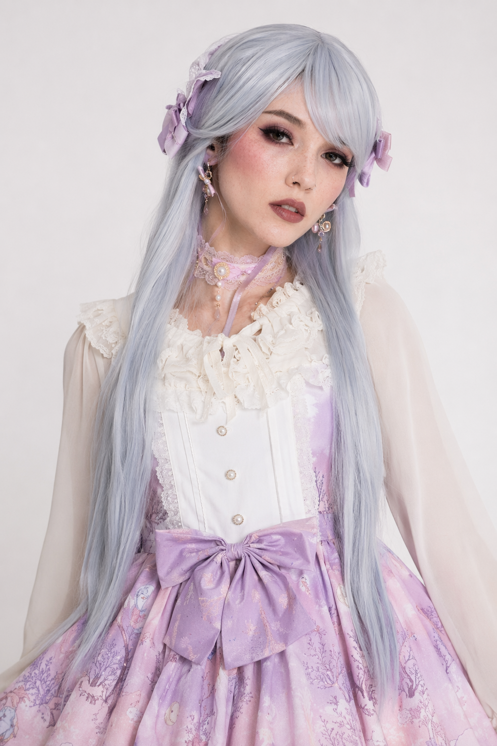 Fairy-Kei Forest Fairy Lolita Dress for Kawaii Princesses Purple