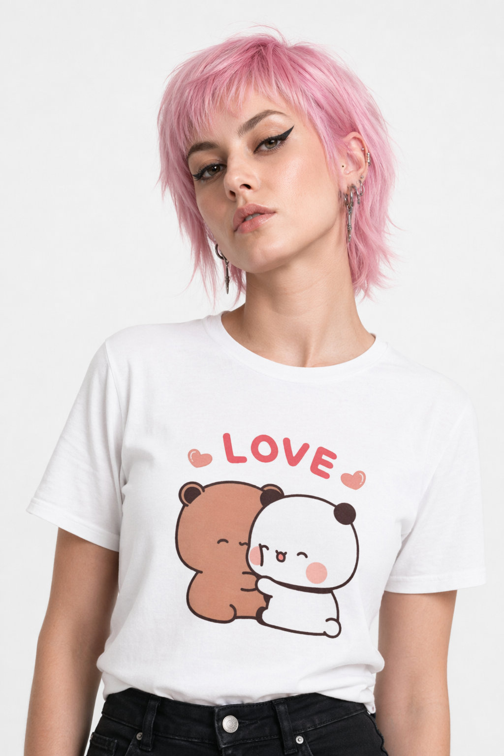 Dudu & Bubu Love T-Shirt for Fans of Bubu Love White