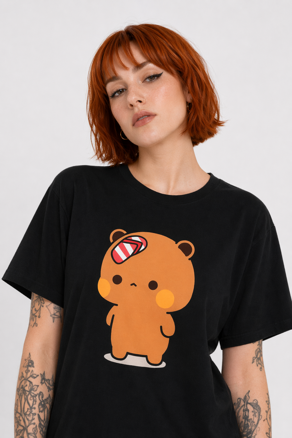 Dudu & Bubu T-Shirt in Breathable Fabric for Everyday Fun 1474 Black