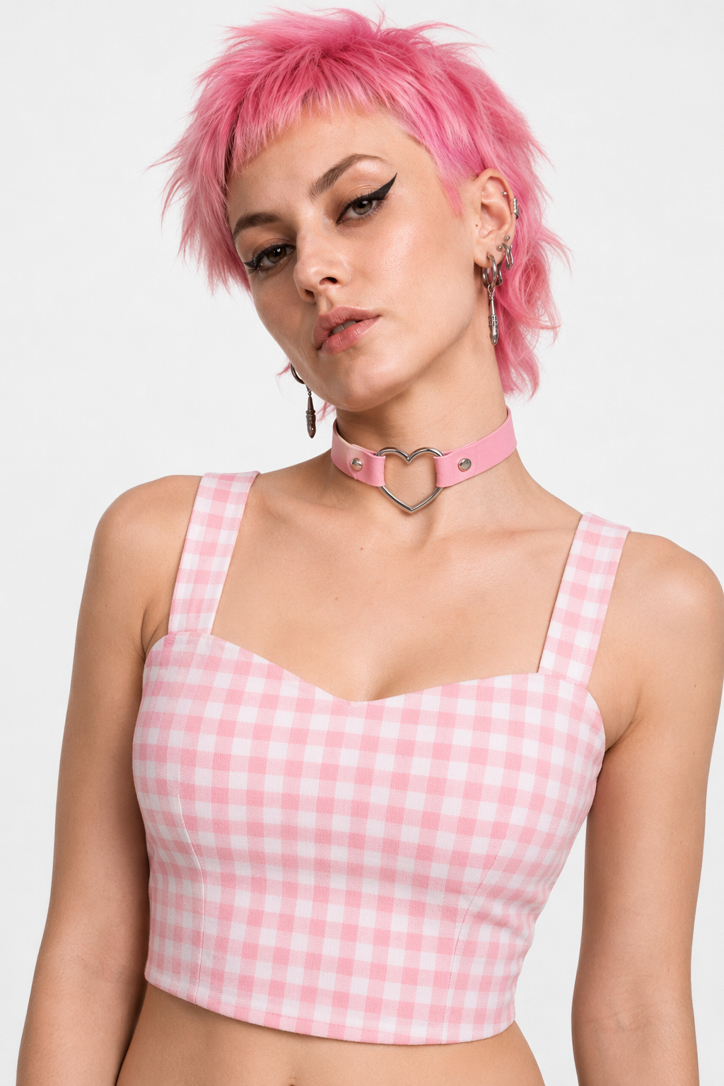 Classy Summer Crop Top Camisole with Built-In Support 18