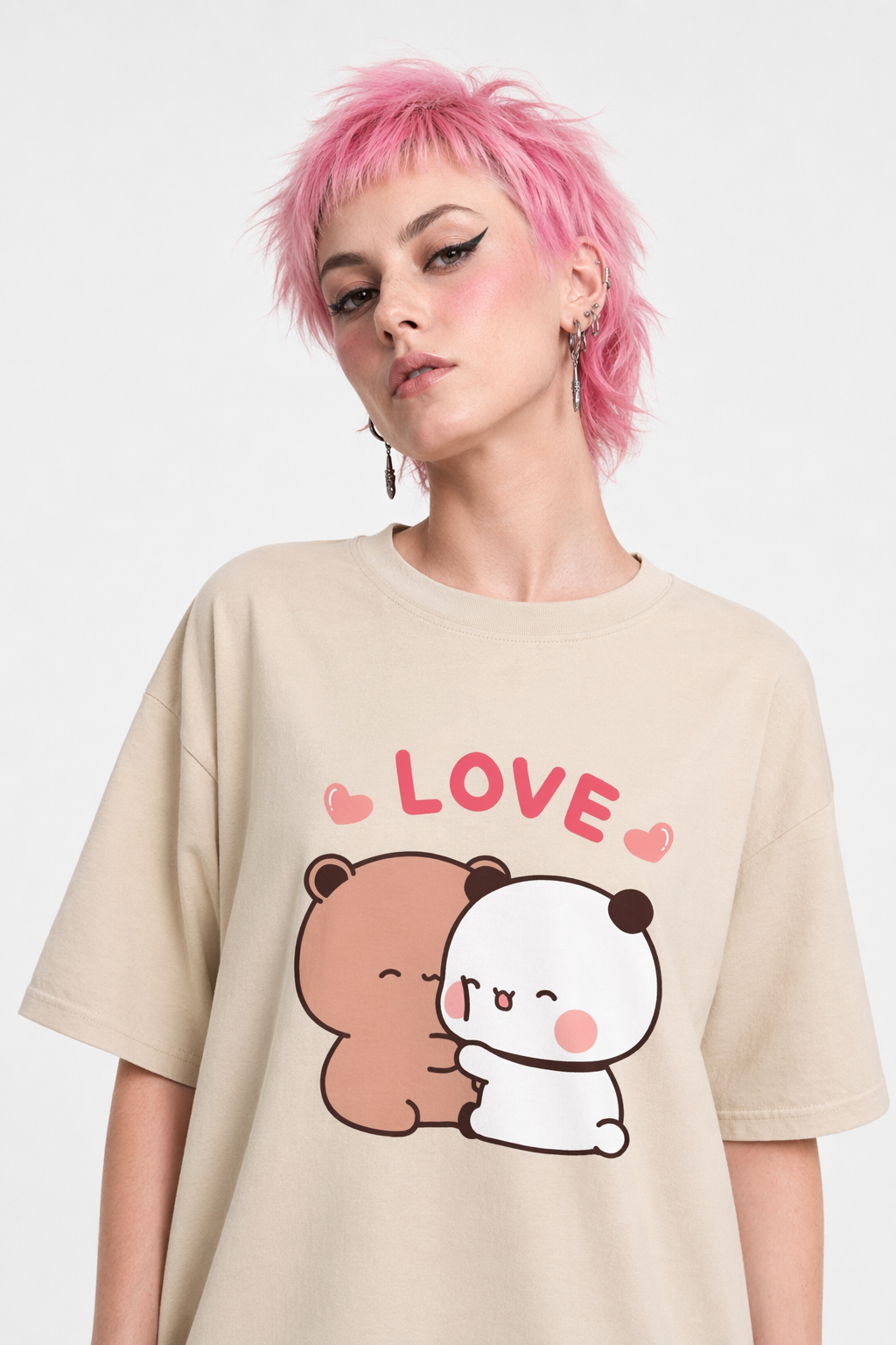 Dudu & Bubu Women’s T-Shirt for Stylish Fans of Dudu & Bubu khaki