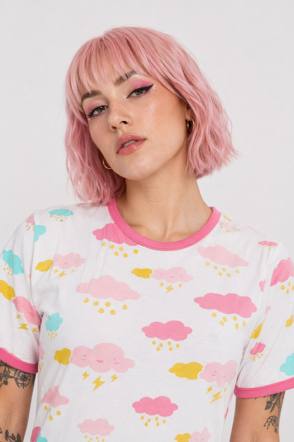 Cloudy Sky Adult Onesie with Snap Crotch for Kawaii Relaxation S