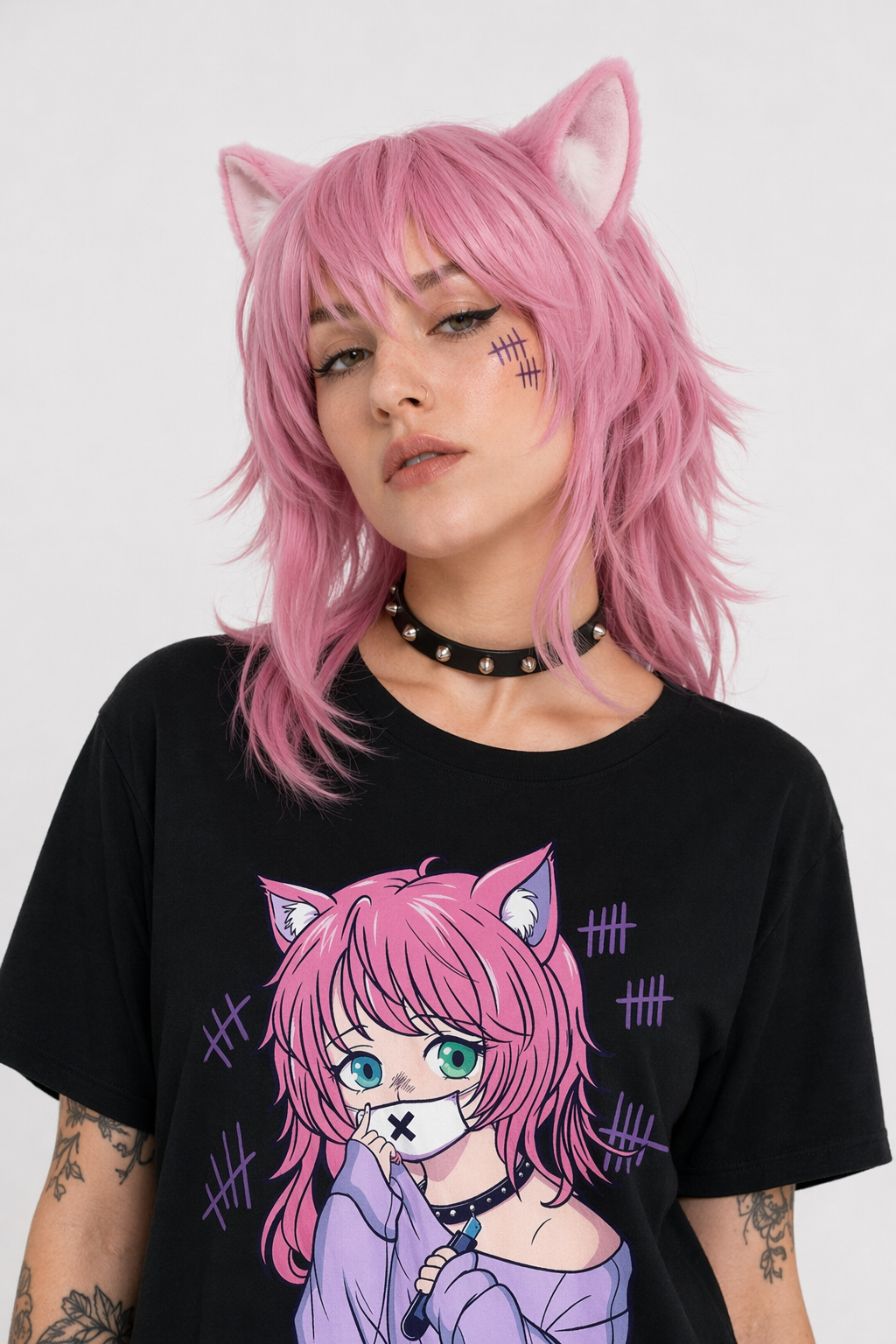 Pastel Goth Senpai T-Shirt for Otaku Fans XXL