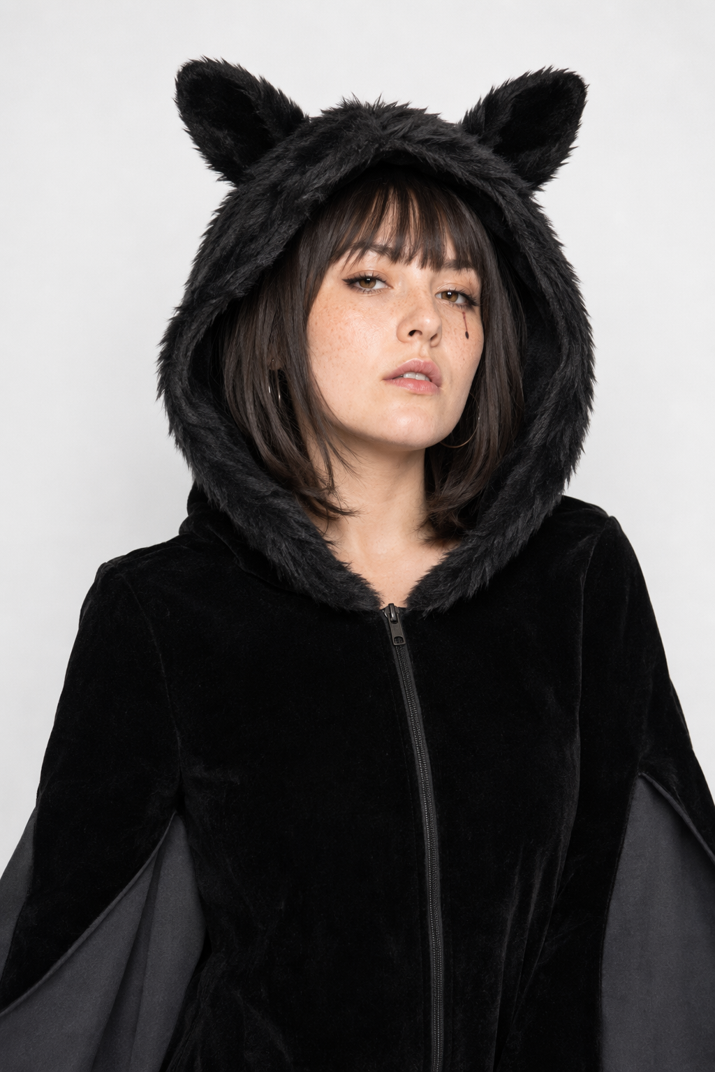 Bat-Wing Furry Complete Cosplay Set for Halloween Fun L