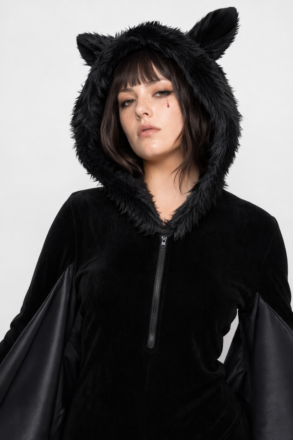 Bat-Wing Furry Complete Cosplay Set for Halloween Fun XL