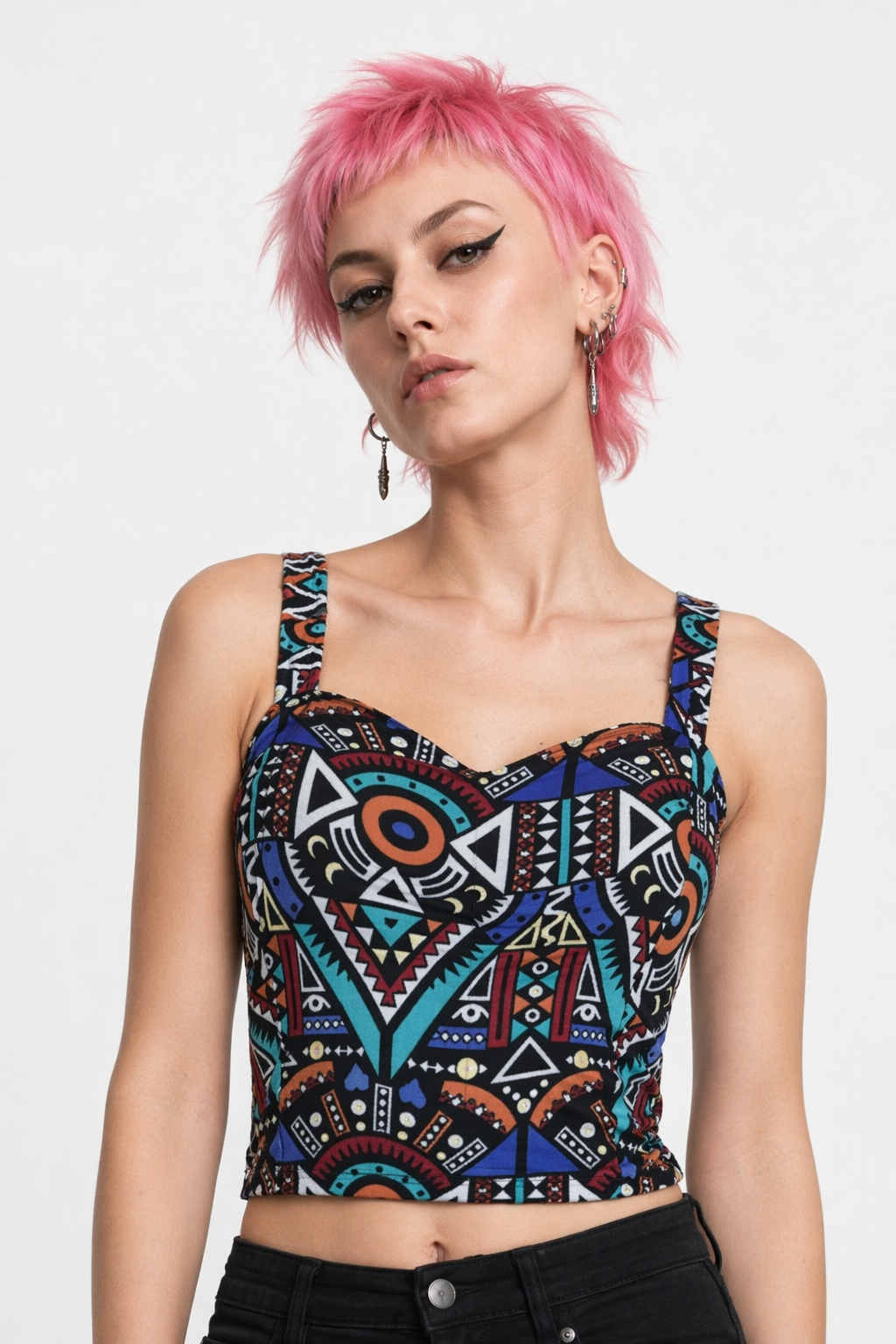 Classy Summer Crop Top Camisole with Built-In Support 16