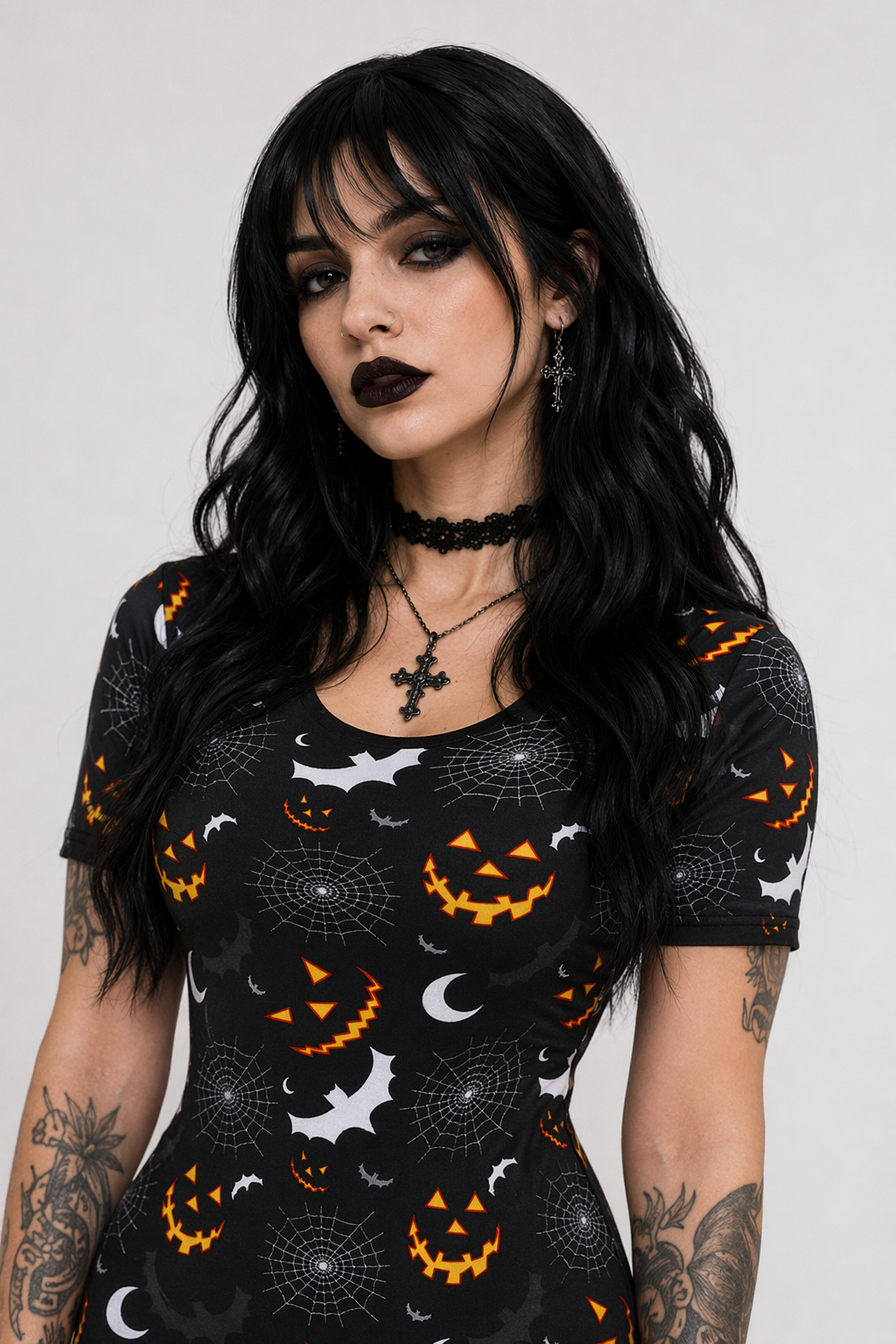 Spooky Cute Black Adult Onesie Available Org Instock with Size Chart 3XL