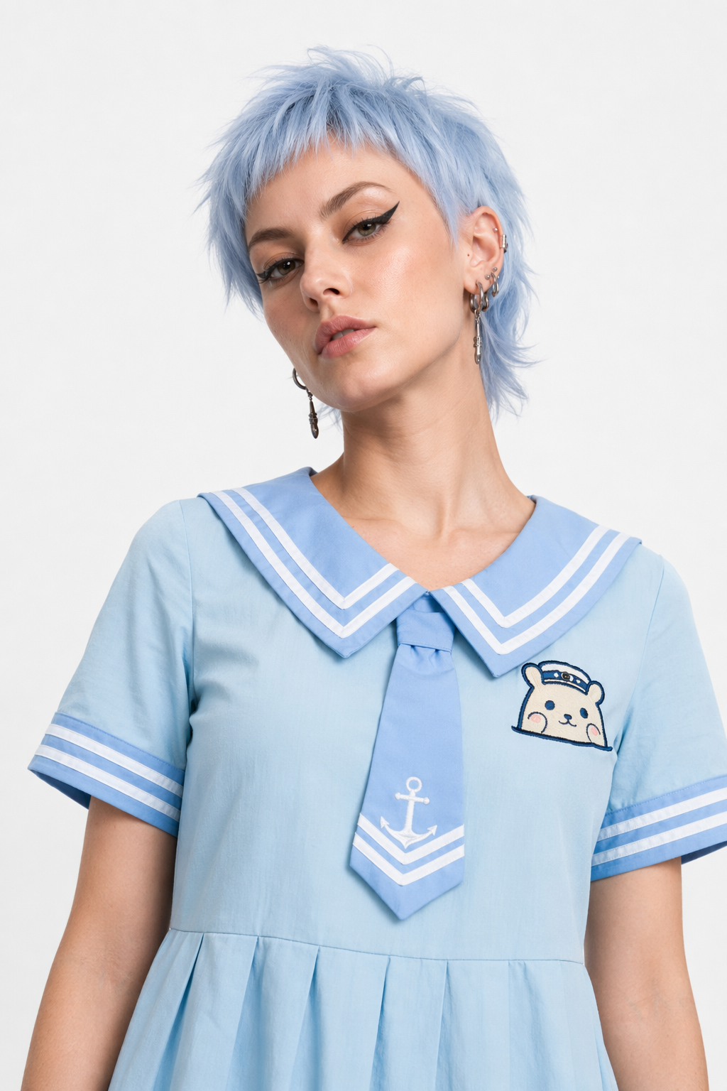 Navy Baby Bear Dress for a Precious Sailor-Inspired Look Default Title