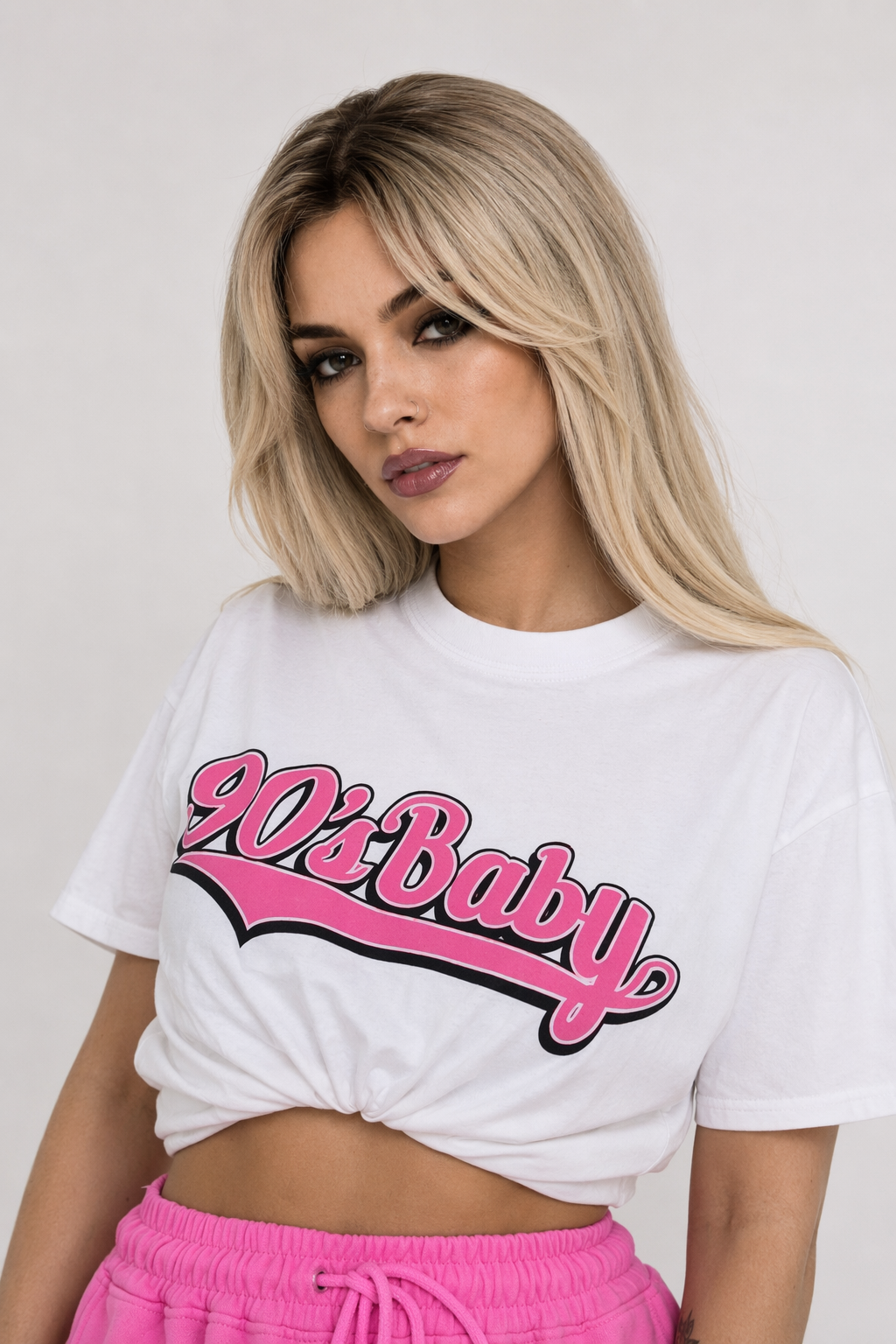 90s Oversized Tee for Ultimate Versatility and Style White