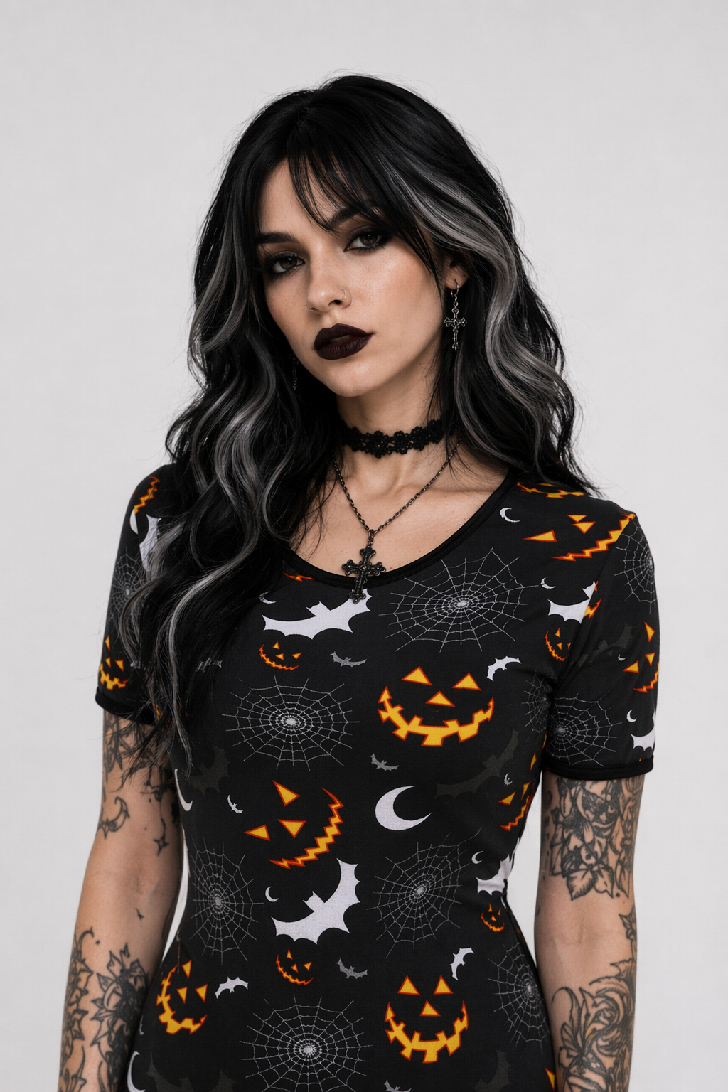 Spooky Cute Black Adult Onesie Available Org Instock with Size Chart L