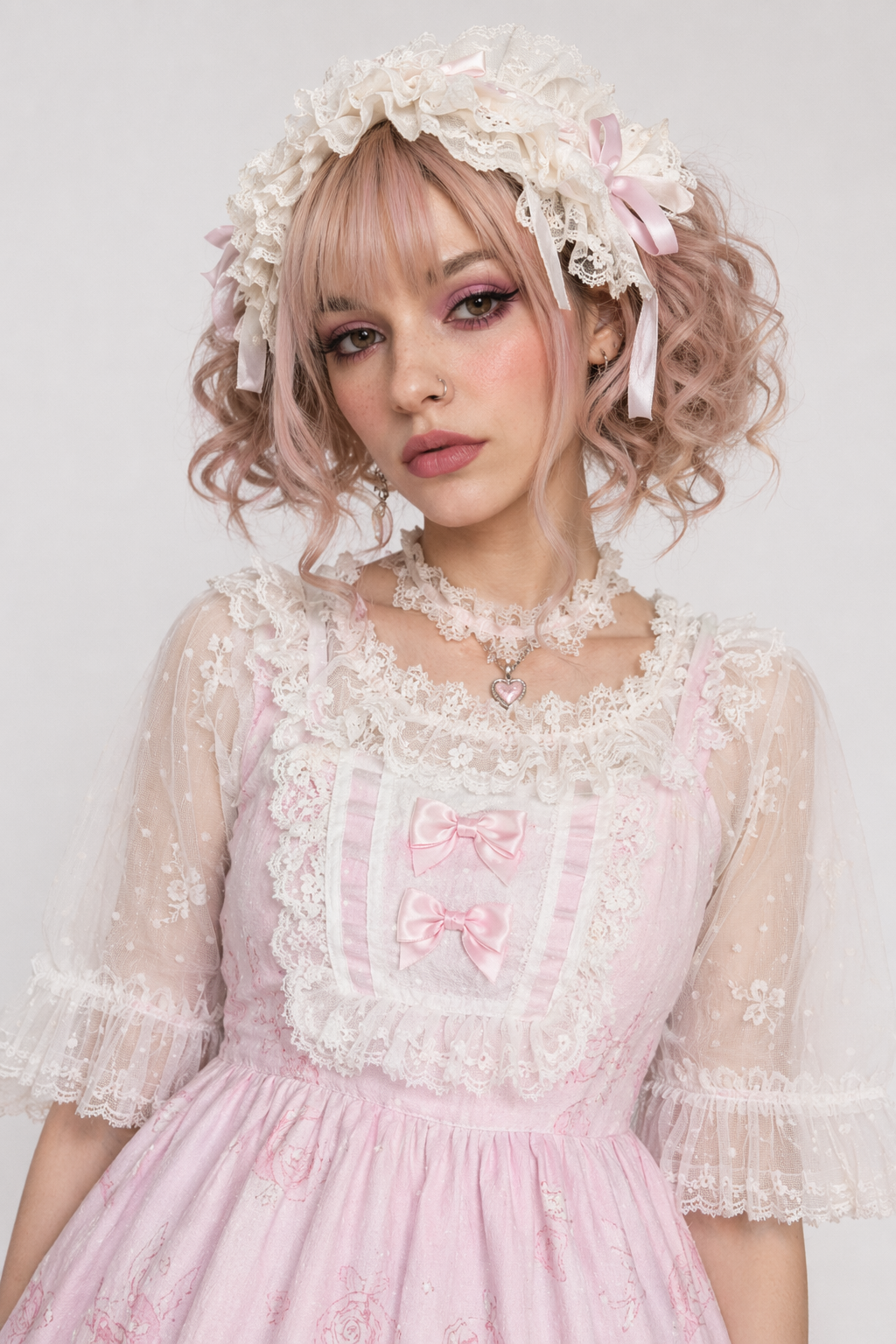 Fairy Kei Inspired Sweet Lolita Dress for Kawaii Princesses Pink Dress