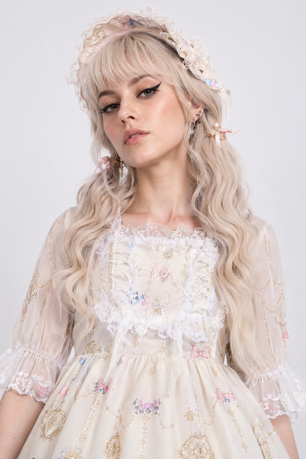 Celestial Angel Symphony Lolita Dress for Ethereal Fashion Lovers Apricot