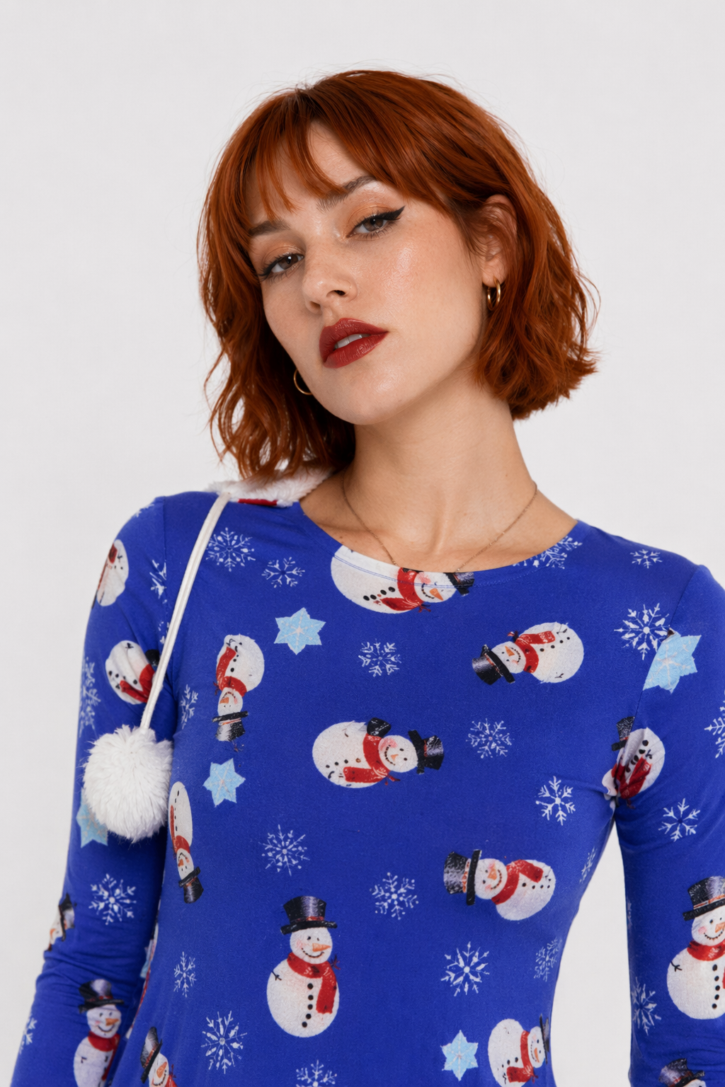Festive Christmas Themed Dresses for Chic Holiday Style Snowman