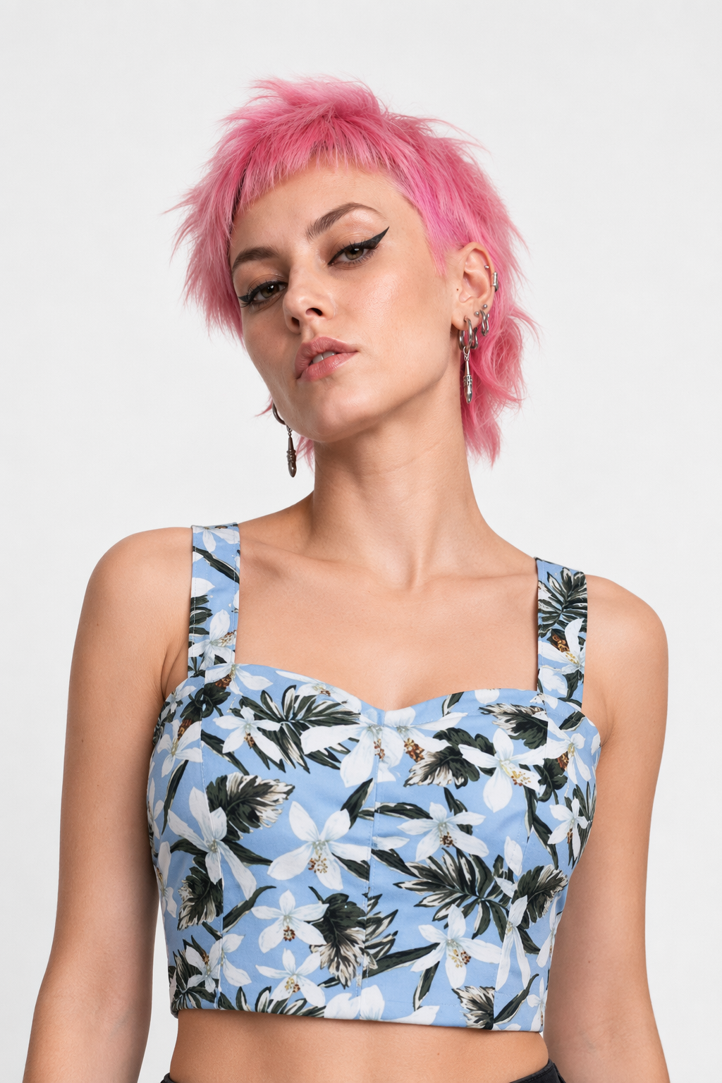 Classy Summer Crop Top Camisole with Built-In Support 3