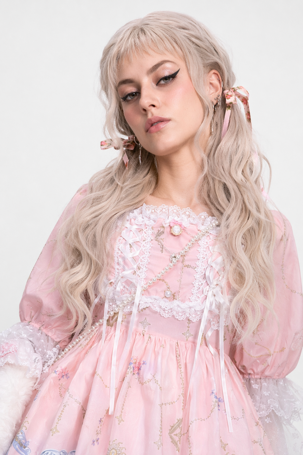Celestial Angel Symphony Lolita Dress for Ethereal Fashion Lovers Pink