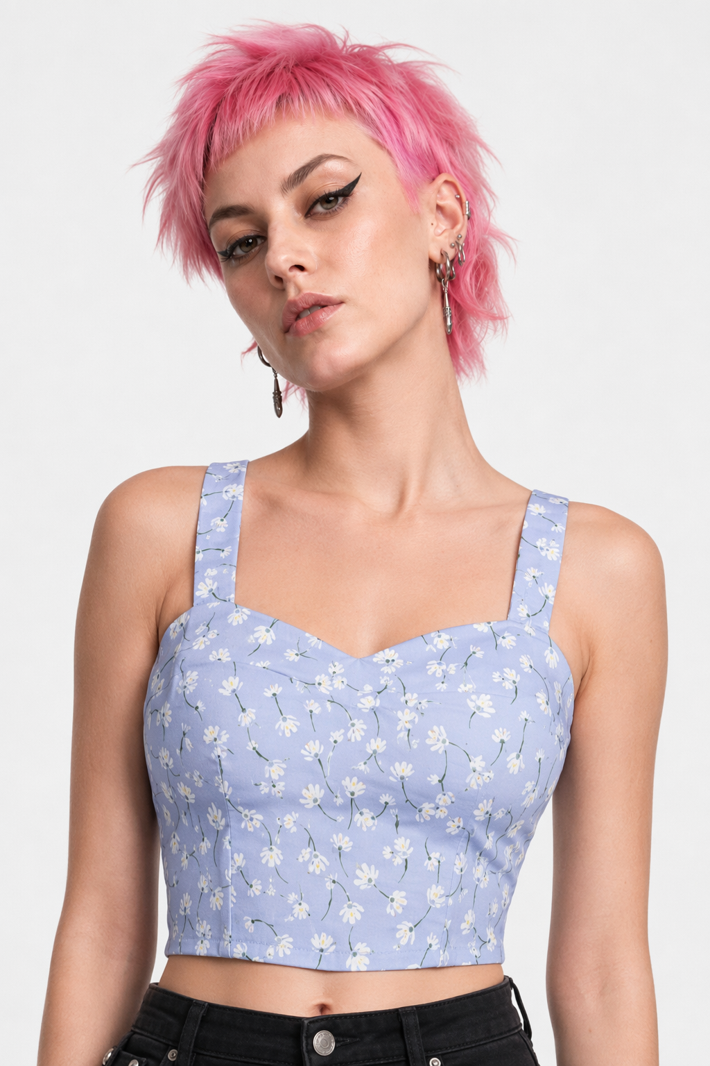 Classy Summer Crop Top Camisole with Built-In Support 6