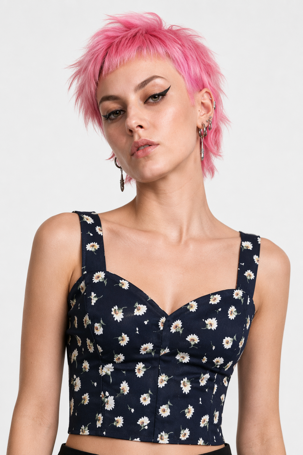 Classy Summer Crop Top Camisole with Built-In Support 7