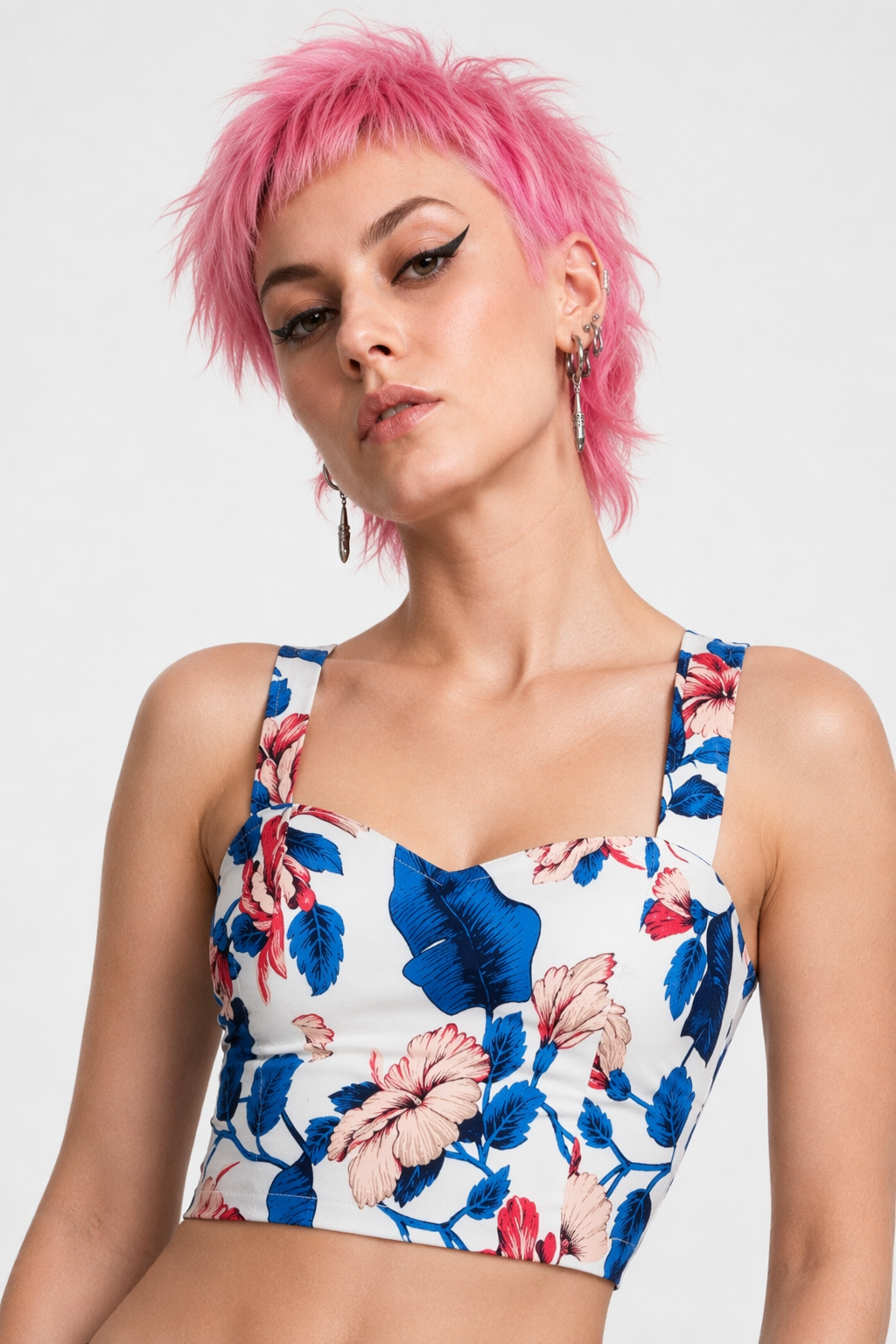 Classy Summer Crop Top Camisole with Built-In Support 4