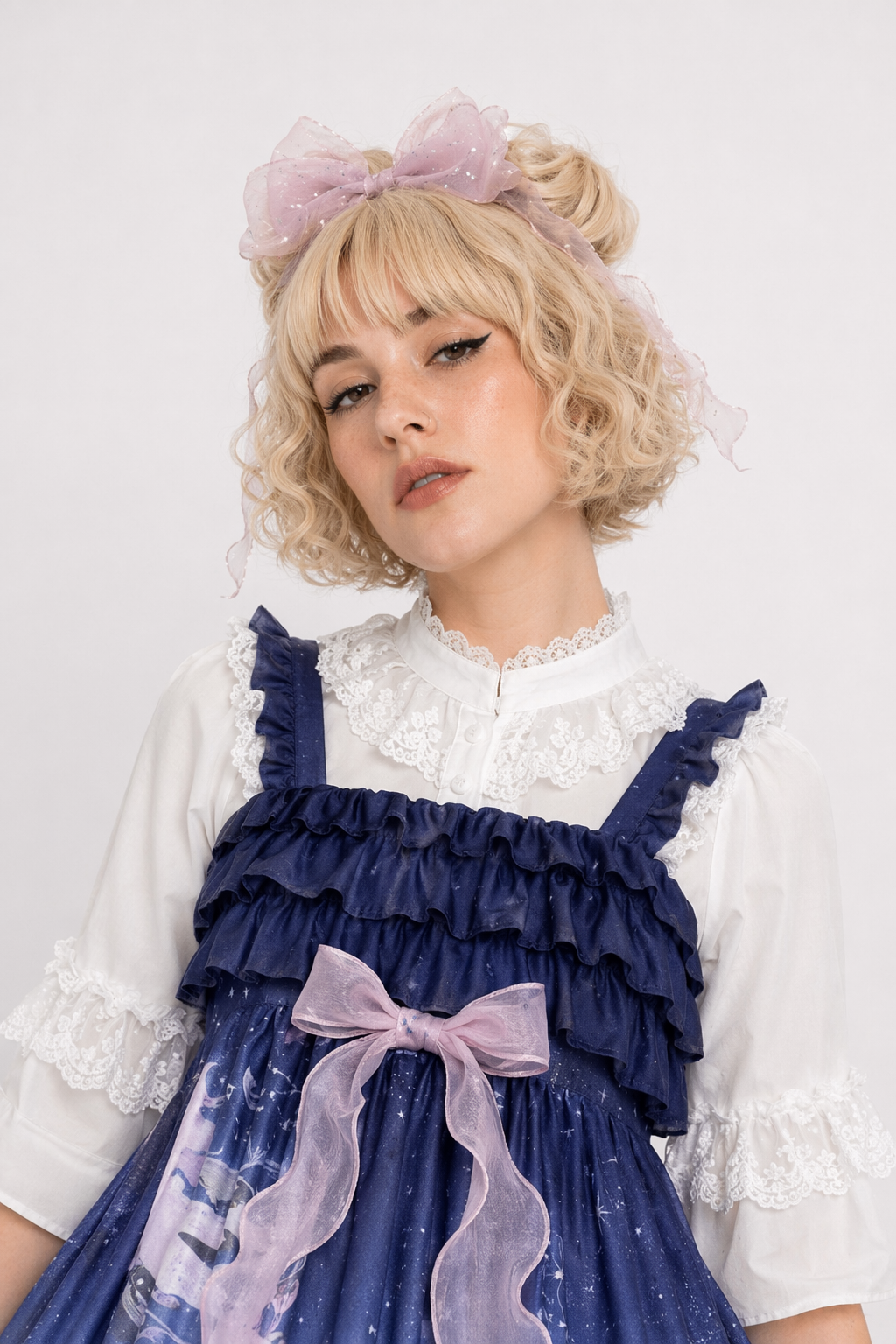 Midnight Blue Enchanted Ocean Lolita Dress for Little Princesses Default