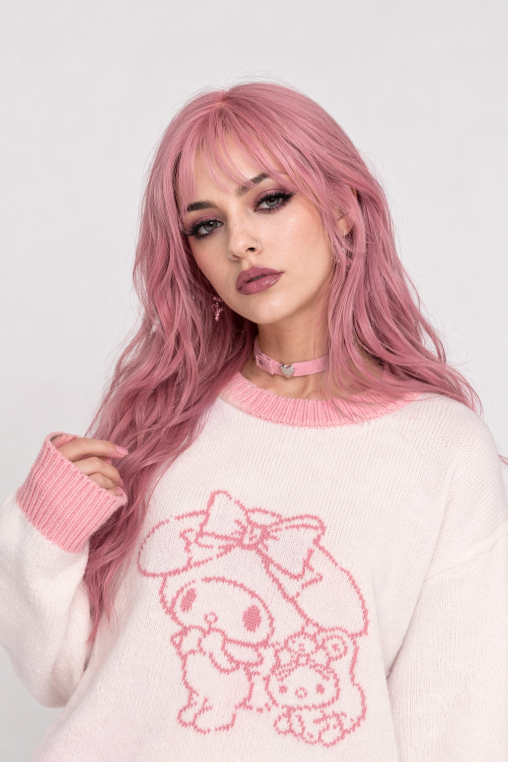 Cozy Melo and Cinna Knit Pullovers Featuring My Melody and Cinnamoroll Cinnamoroll