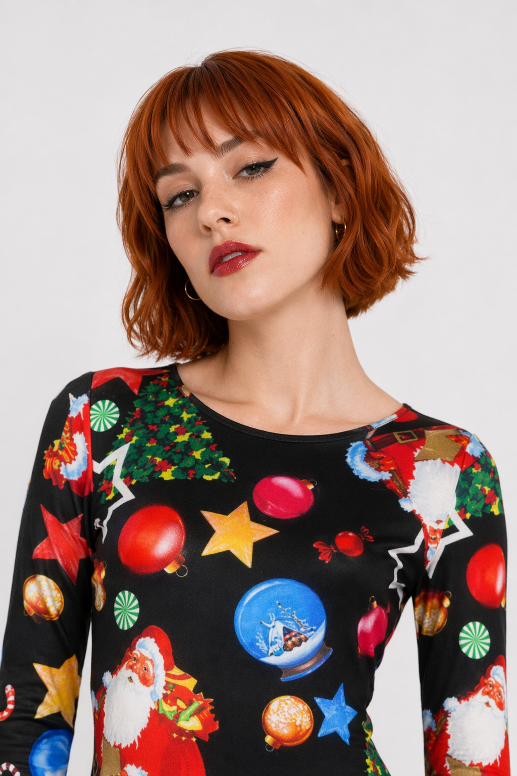 Festive Christmas Themed Dresses for Chic Holiday Style Lights