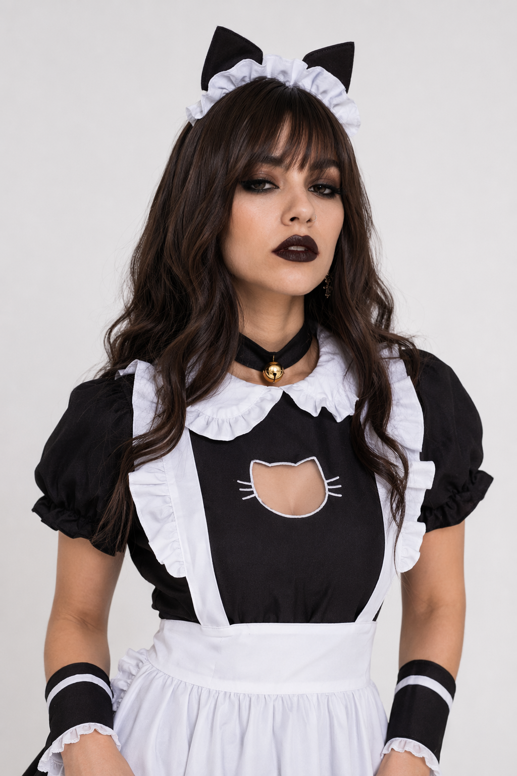 Sweet Maid Cafe Cosplay Outfit with 82cm Length for Cute Neko Coord L