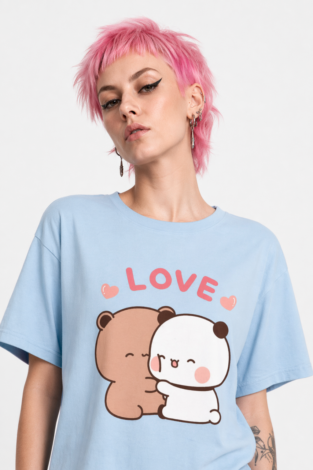 Dudu & Bubu Women’s T-Shirt for Stylish Fans of Dudu & Bubu light-blue