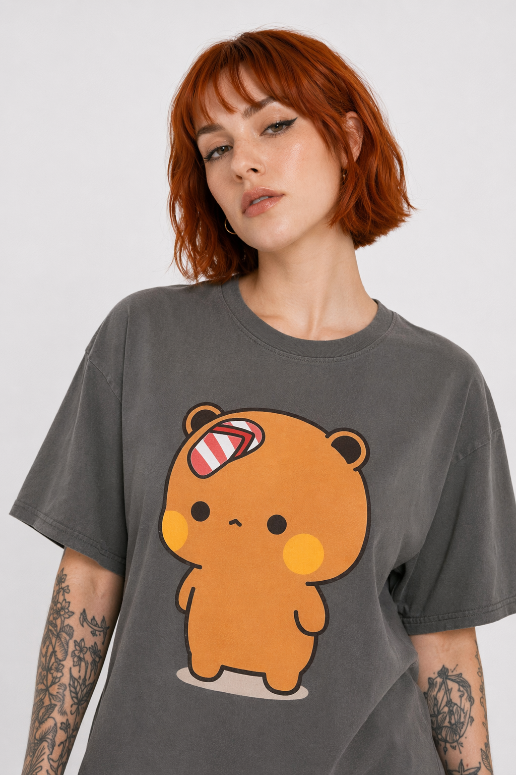 Dudu & Bubu T-Shirt in Breathable Fabric for Everyday Fun 1474 Dark Gray