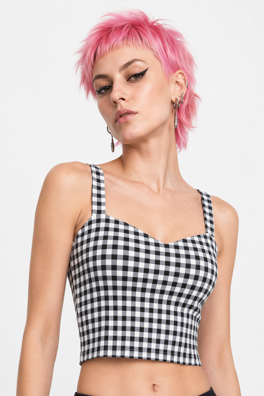 Classy Summer Crop Top Camisole with Built-In Support 19