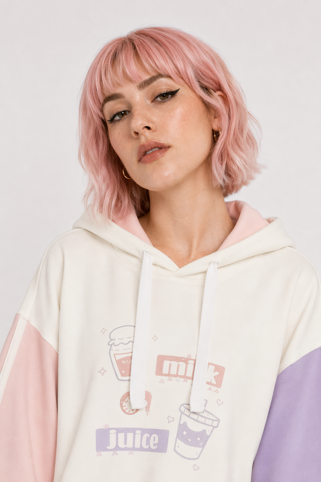 Sweet Pastel Milk Juice Hoodie for Cosparty Style S
