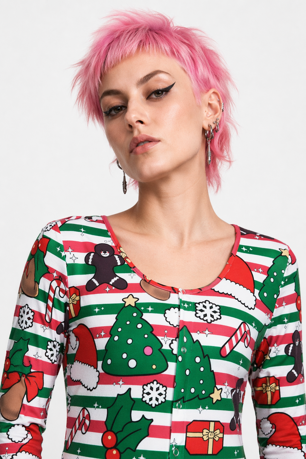 Cozy Long Sleeve Holiday Season Adult Onesie for Comfort and Fun XL