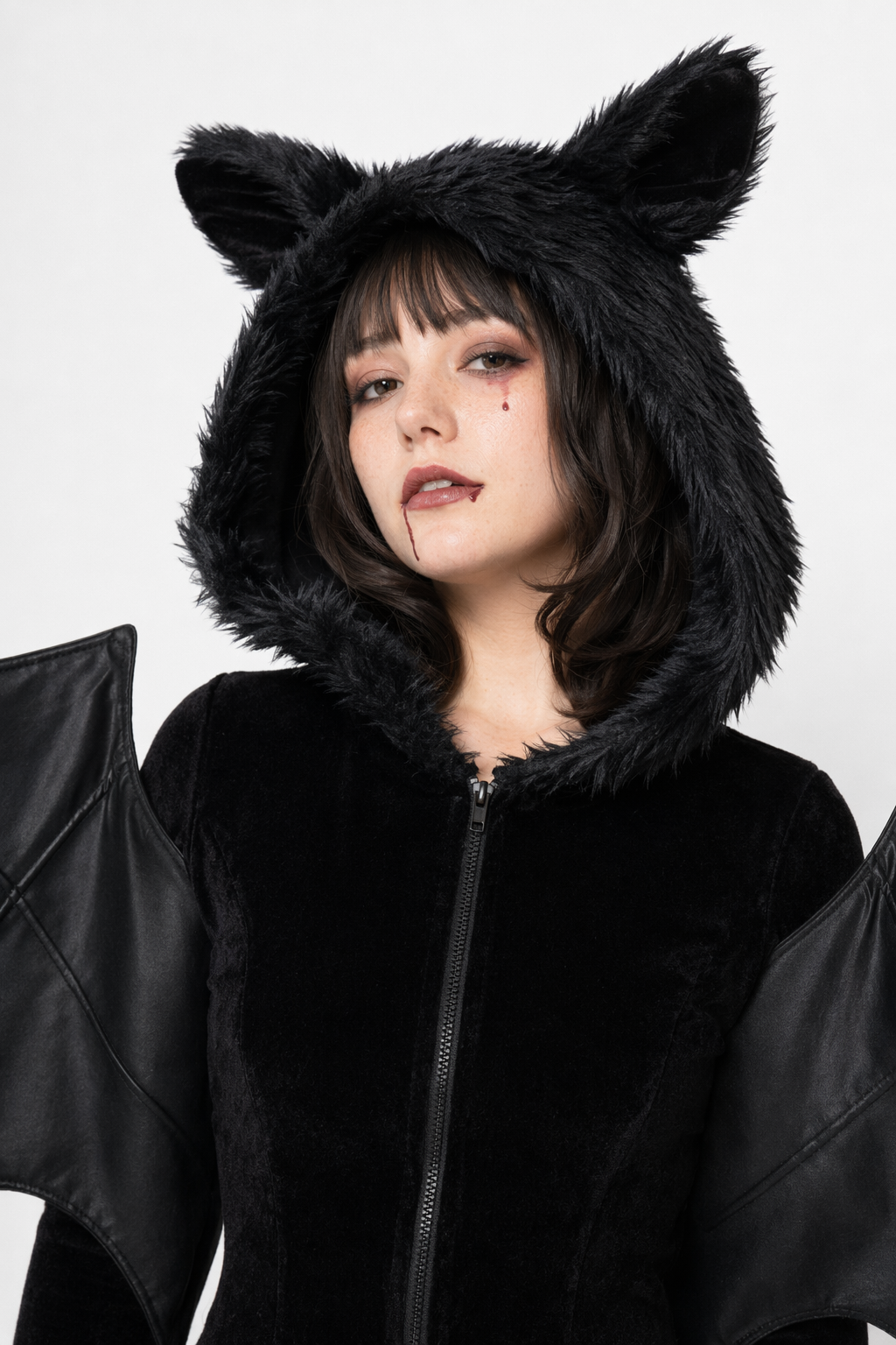 Bat-Wing Furry Complete Cosplay Set for Halloween Fun M