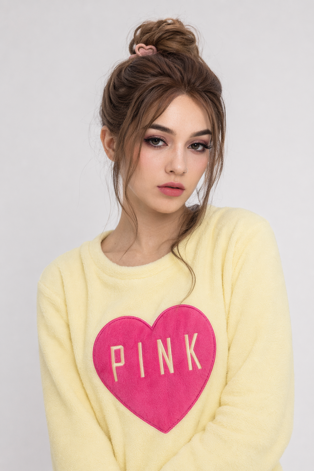 Adorable Fuzzy Pajama Sets for a Cozy Kawaii Look Yellow Heart