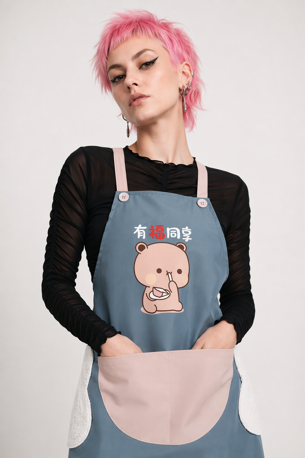 Dudu & Bubu Kitchen Apron for Fun and Stylish Cooking A