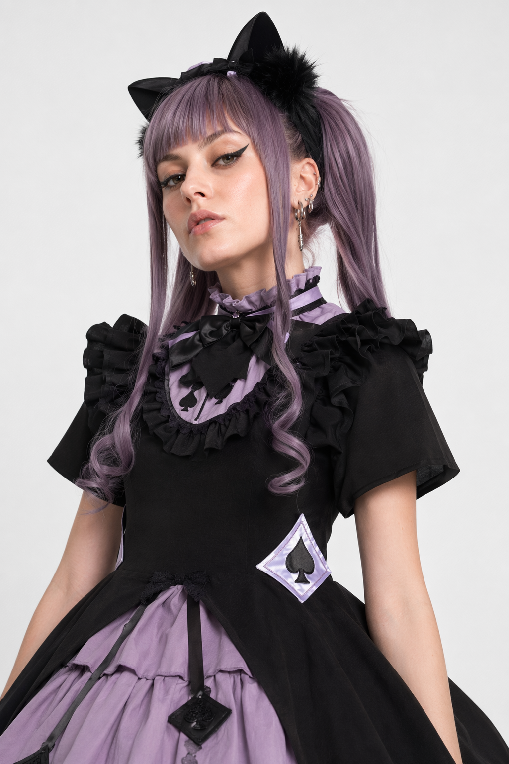 Purple Spade Lolita Dress for Enchanting Evening Looks L
