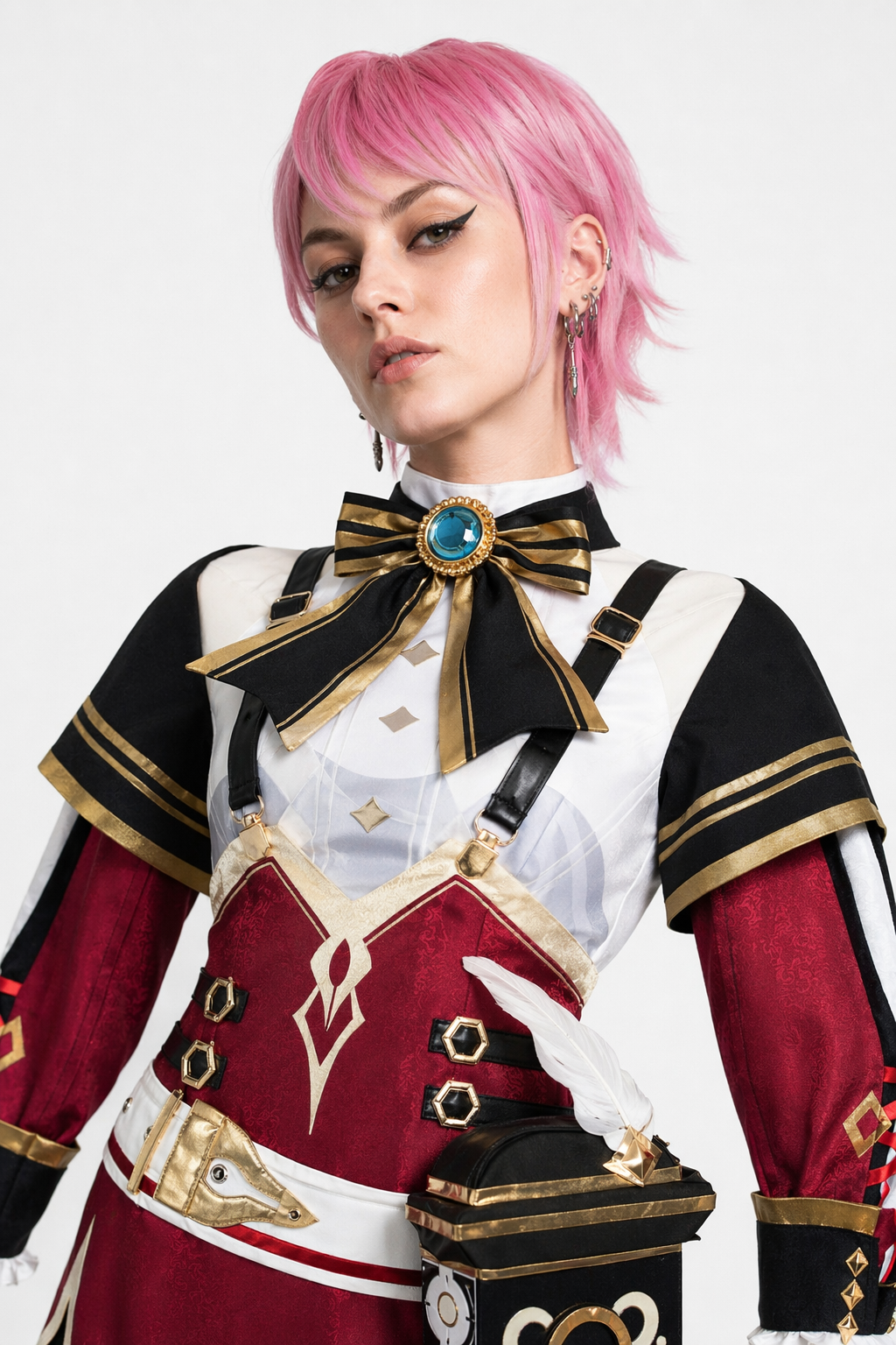 Genshin Impact Charlotte Cosplay Costume Default
