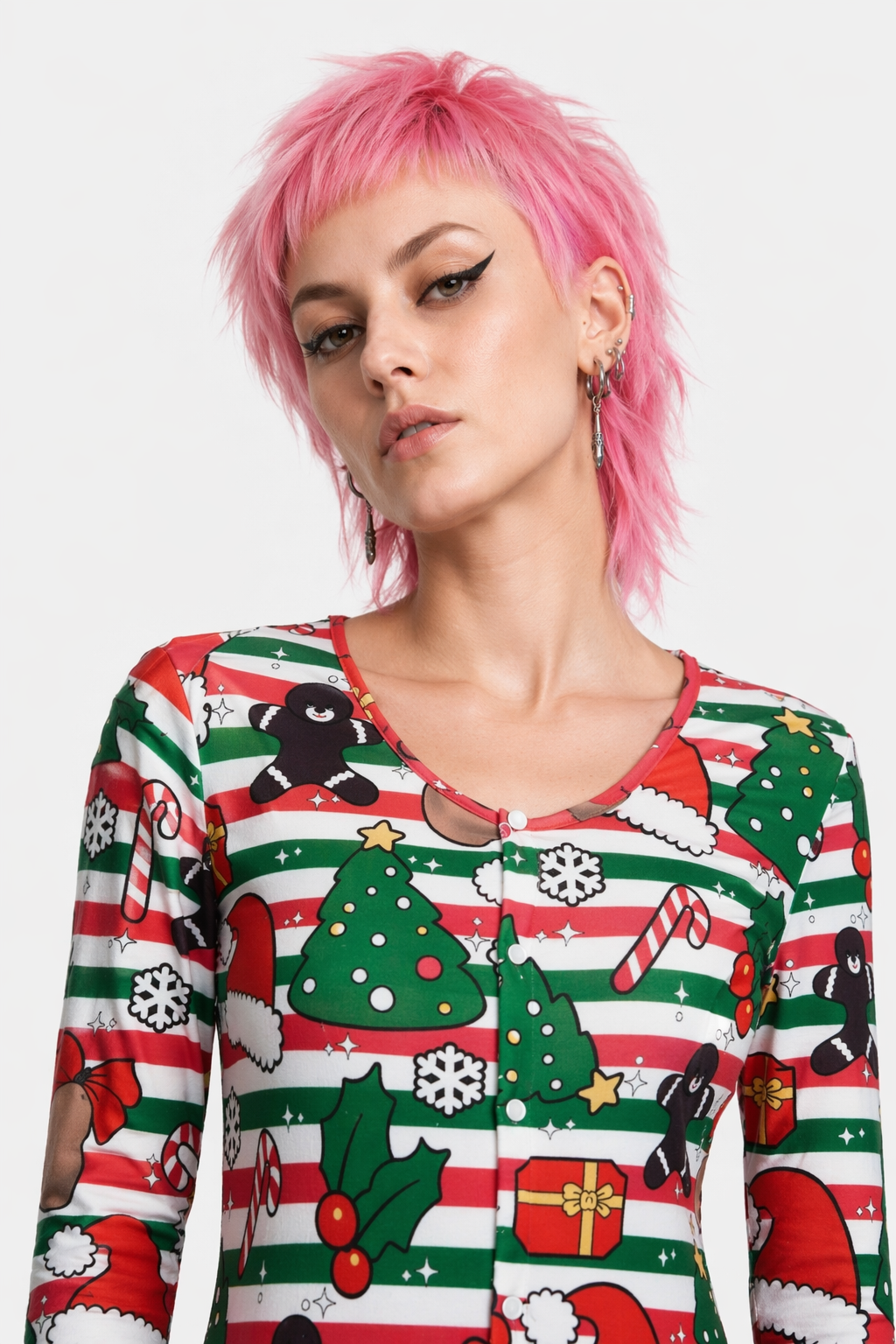 Cozy Long Sleeve Holiday Season Adult Onesie for Comfort and Fun XXL