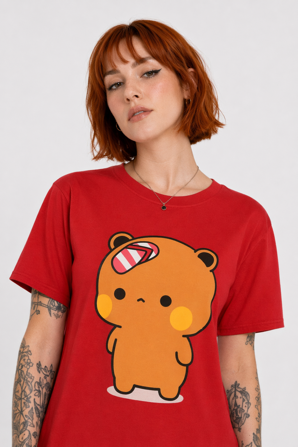 Dudu & Bubu T-Shirt in Breathable Fabric for Everyday Fun 1474 Red