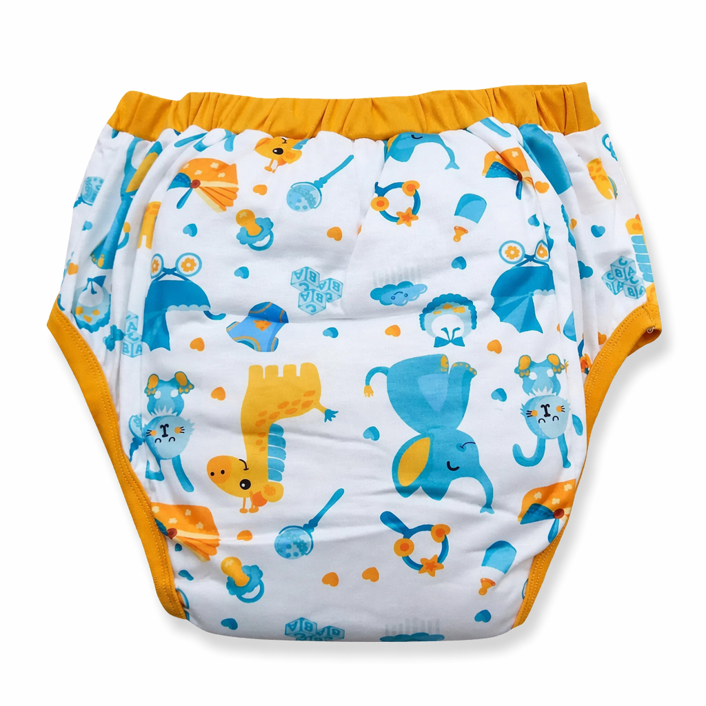 Baby Elephant Pattern Adult Training Pants for Ultimate Comfort L