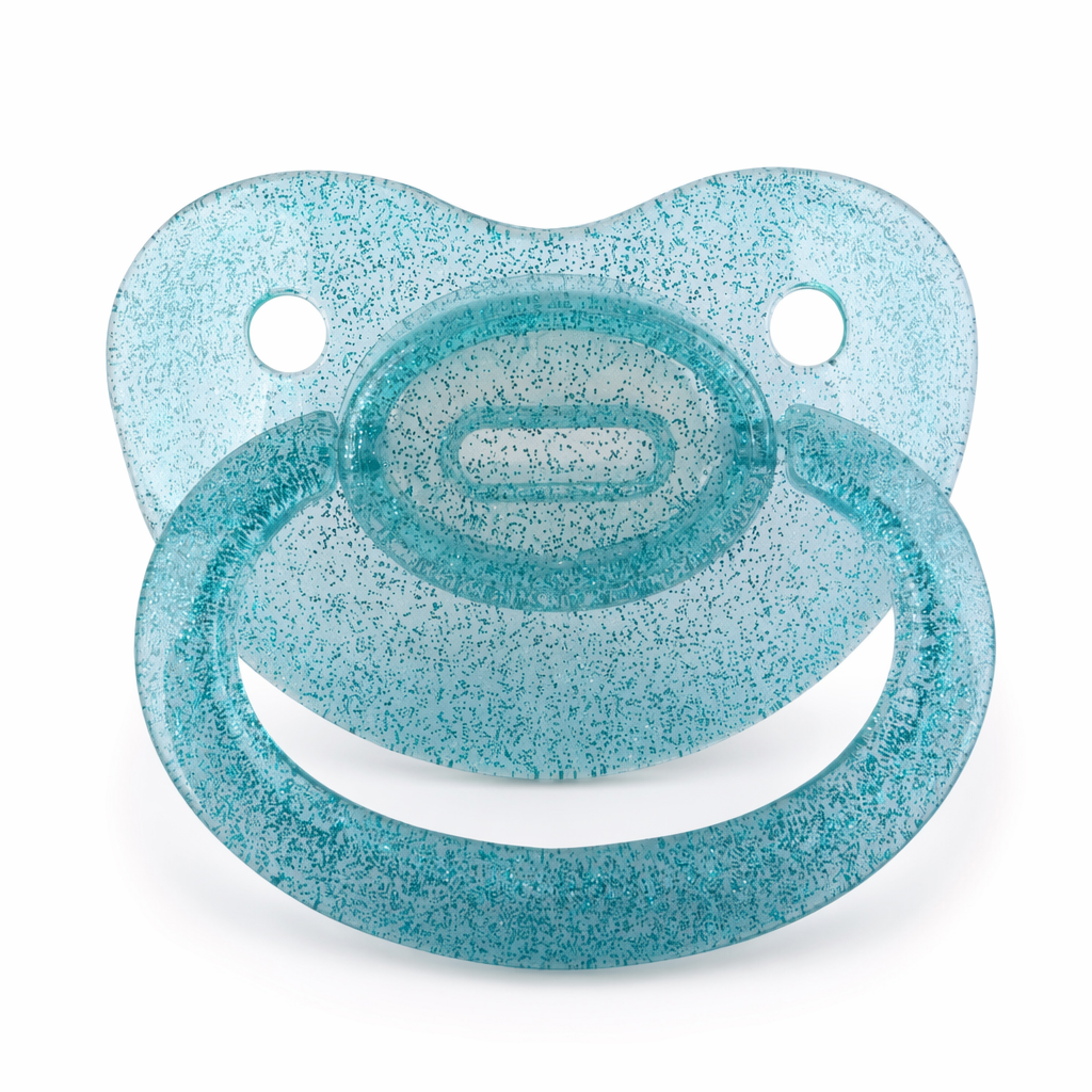 Teal Blue Adult Pacifier Made from BPA-Free Rubber Default Title