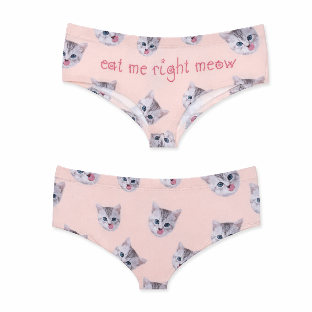 Pastel Fairy Kei Pocket Undies with Cheeky Sayings Eat Me