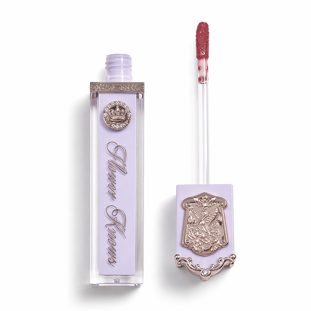Crystal Embellished Jelly Liquid Lipsticks for a Luxurious Vanity Display JO4
