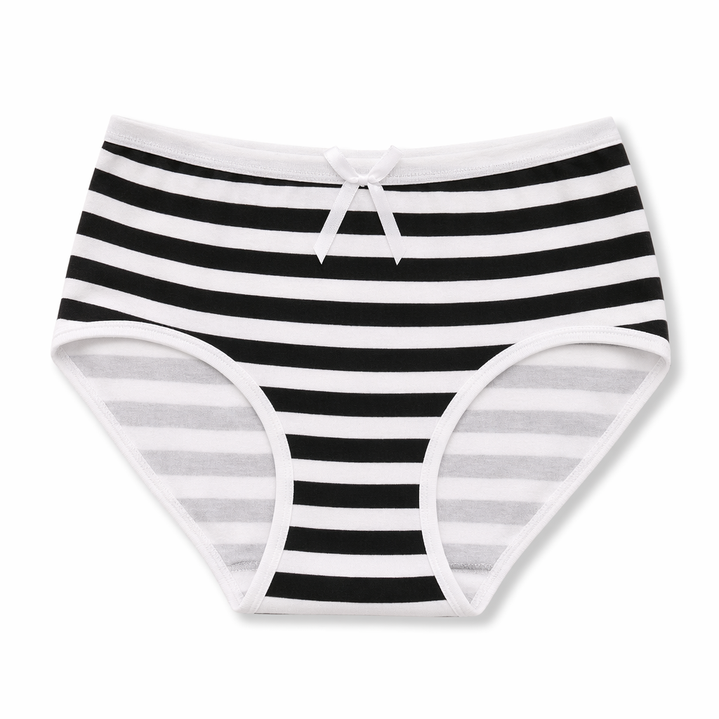 Hatsune Miku Inspired Candy-Colored Full Brief Panties Black