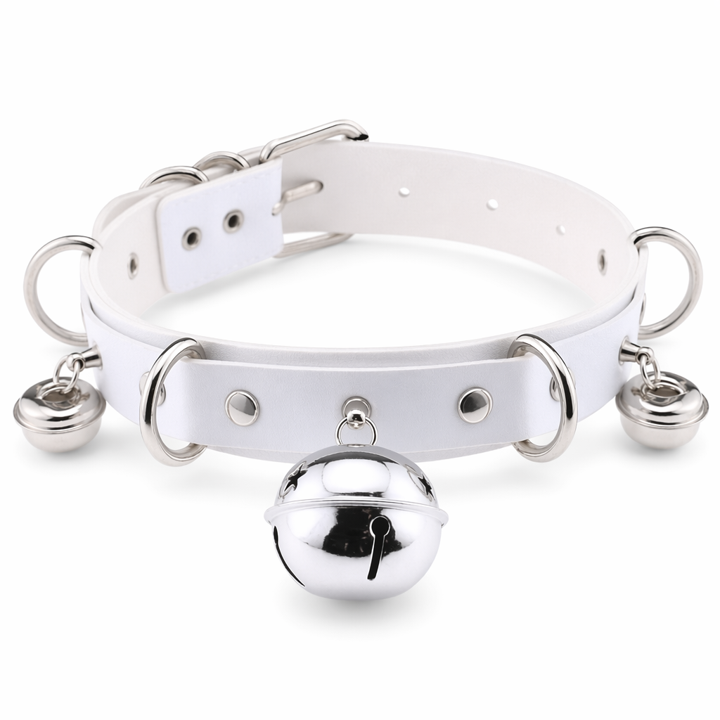 Gorgeous Bell Collar Inspired by Neko Cosplay Culture White