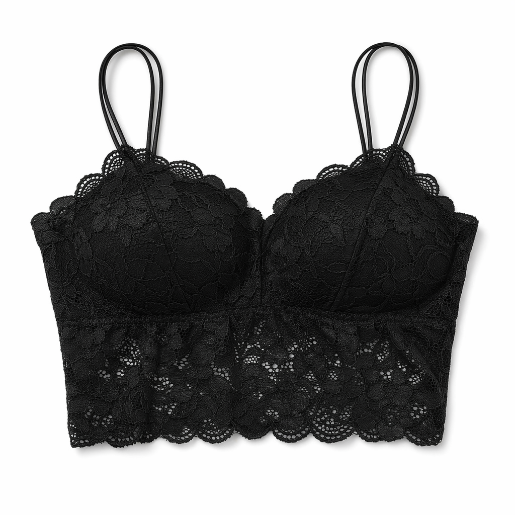 Elegant Lace Camisole for Versatile Styling Black