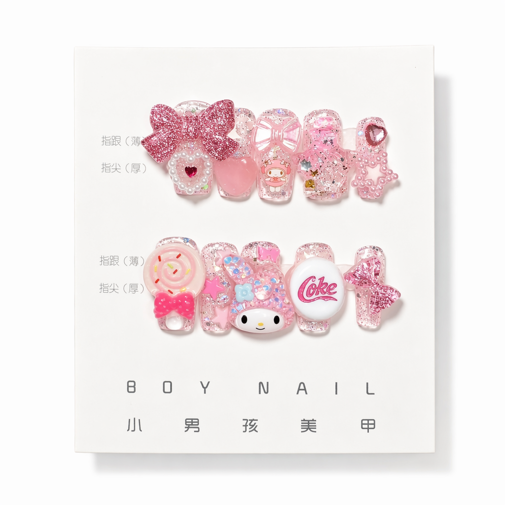 Kawaii Deco Press On Nails for an Adorable Nail Makeover E